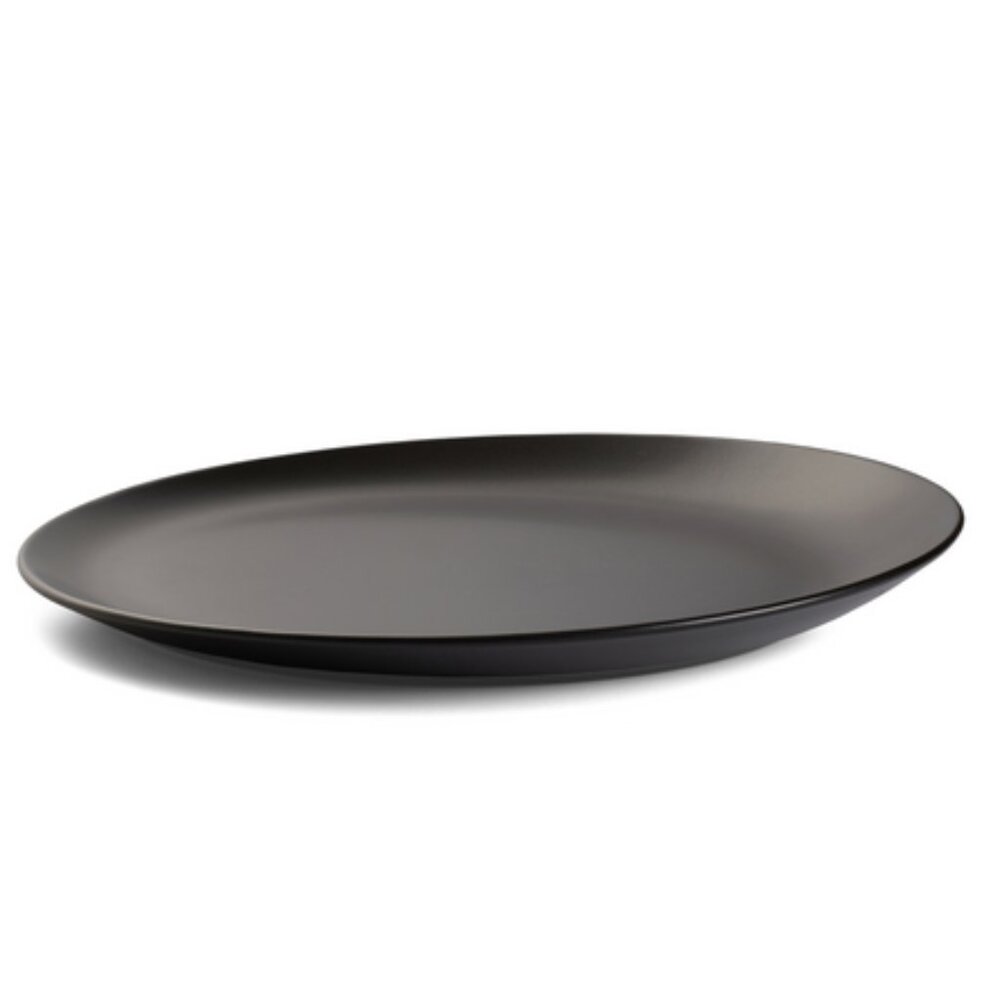 Nambe Orbit Platter in Celestial Black by Robin Levien
